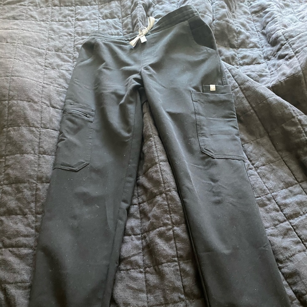 Black Yola XXS Regular Scrub Pants